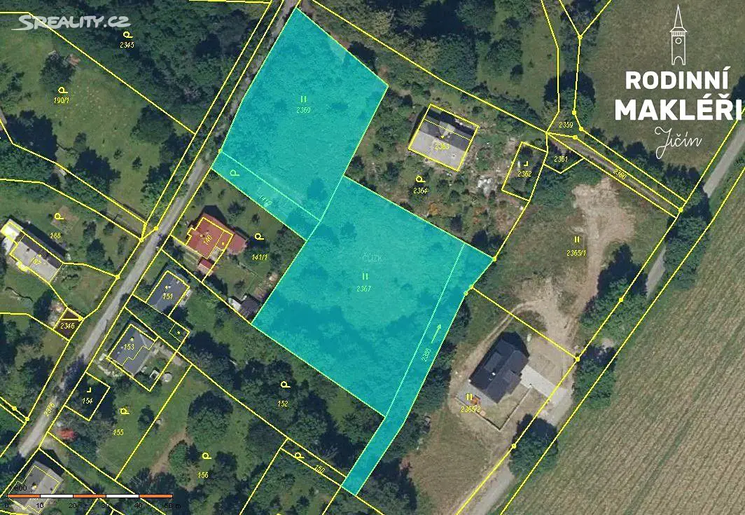 Prodej  stavebního pozemku 4 984 m², Zlaté Hory - Ondřejovice, okres Jeseník
