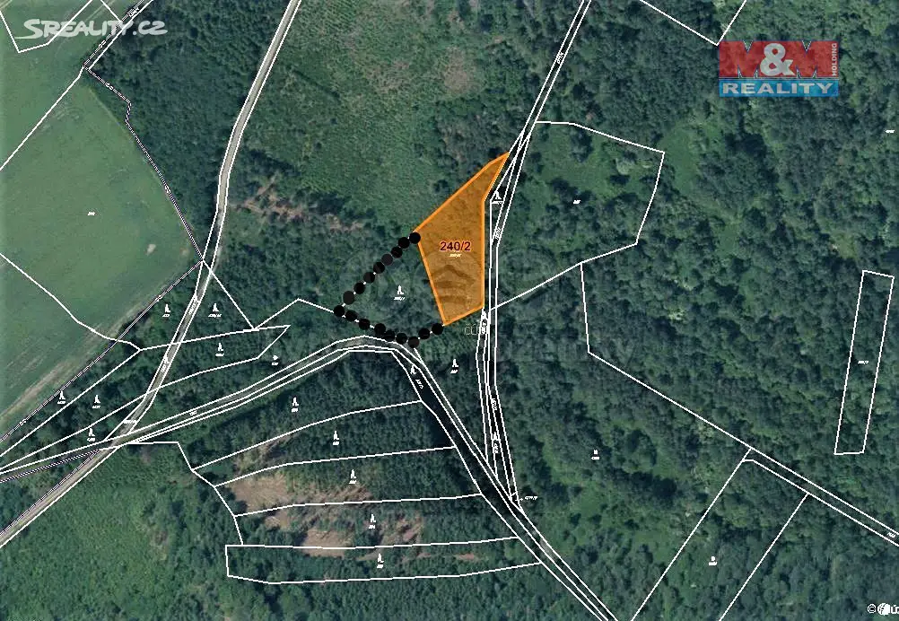Prodej  lesa 4 886 m², Poleň, okres Klatovy