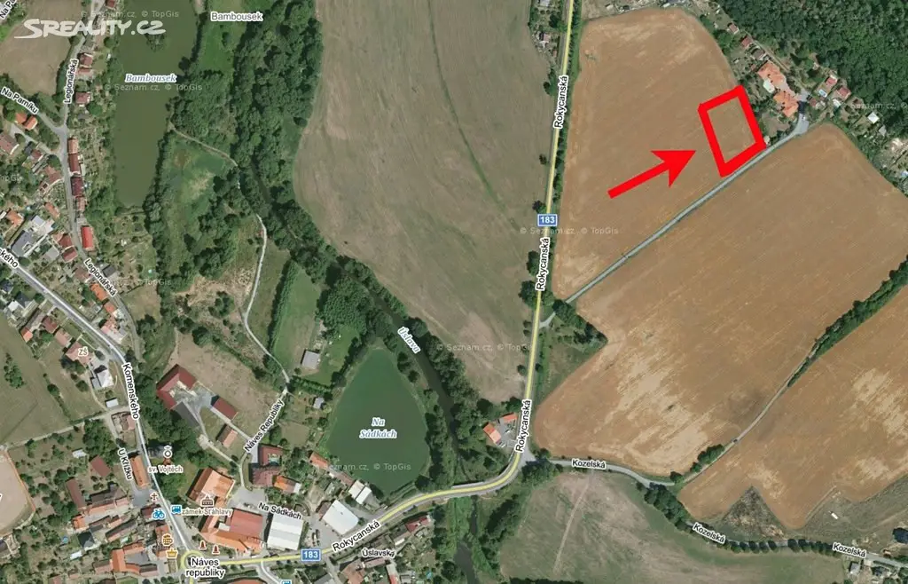 Prodej  stavebního pozemku 6 909 m², Šťáhlavy, okres Plzeň-město