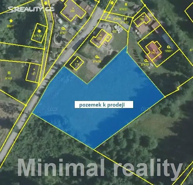 Prodej  stavebního pozemku 3 630 m², Vyšší Brod, okres Český Krumlov