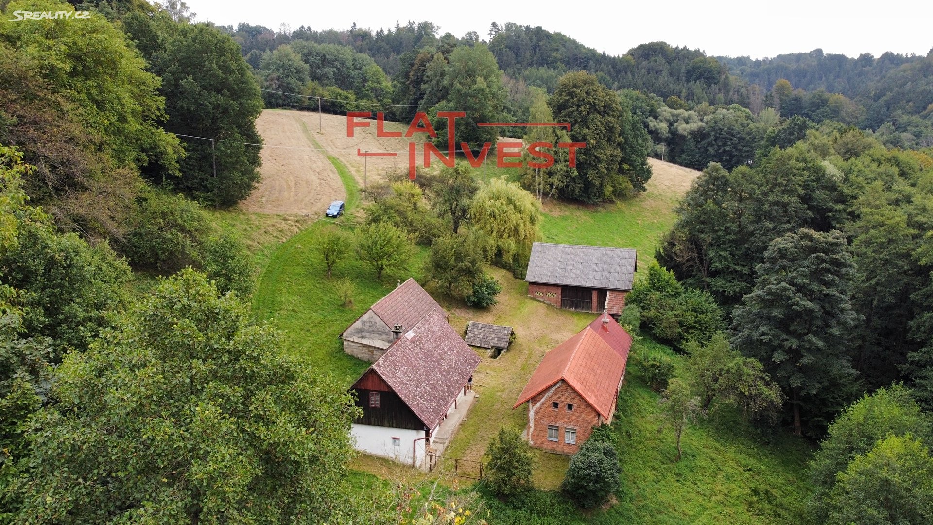 Prodej  zemědělské usedlosti 352 m², pozemek 39 774 m², Vyskeř - Poddoubí, okres Semily