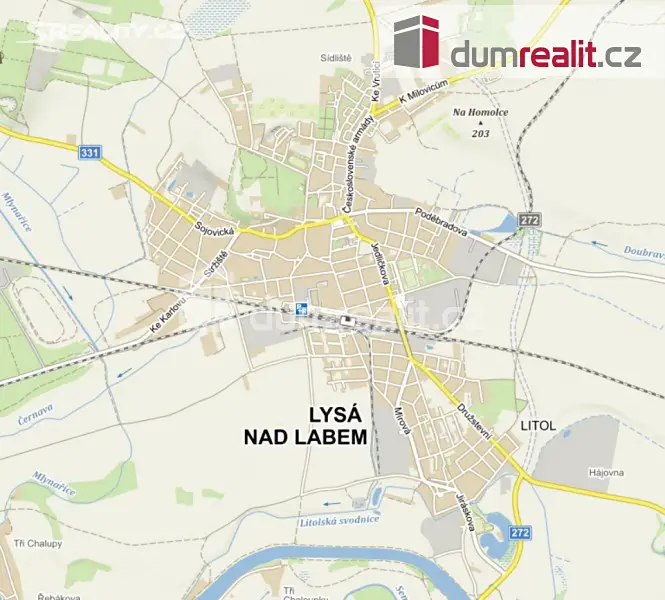 Prodej  komerčního pozemku 4 861 m², Lysá nad Labem, okres Nymburk