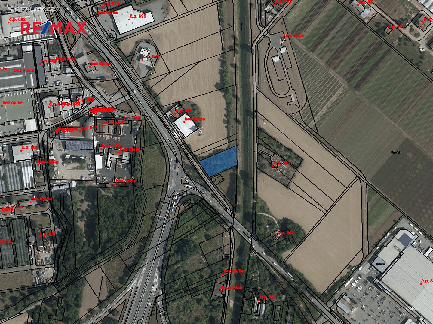 Prodej  komerčního pozemku 2 621 m², Hněvkovského, Brno - Brno-jih