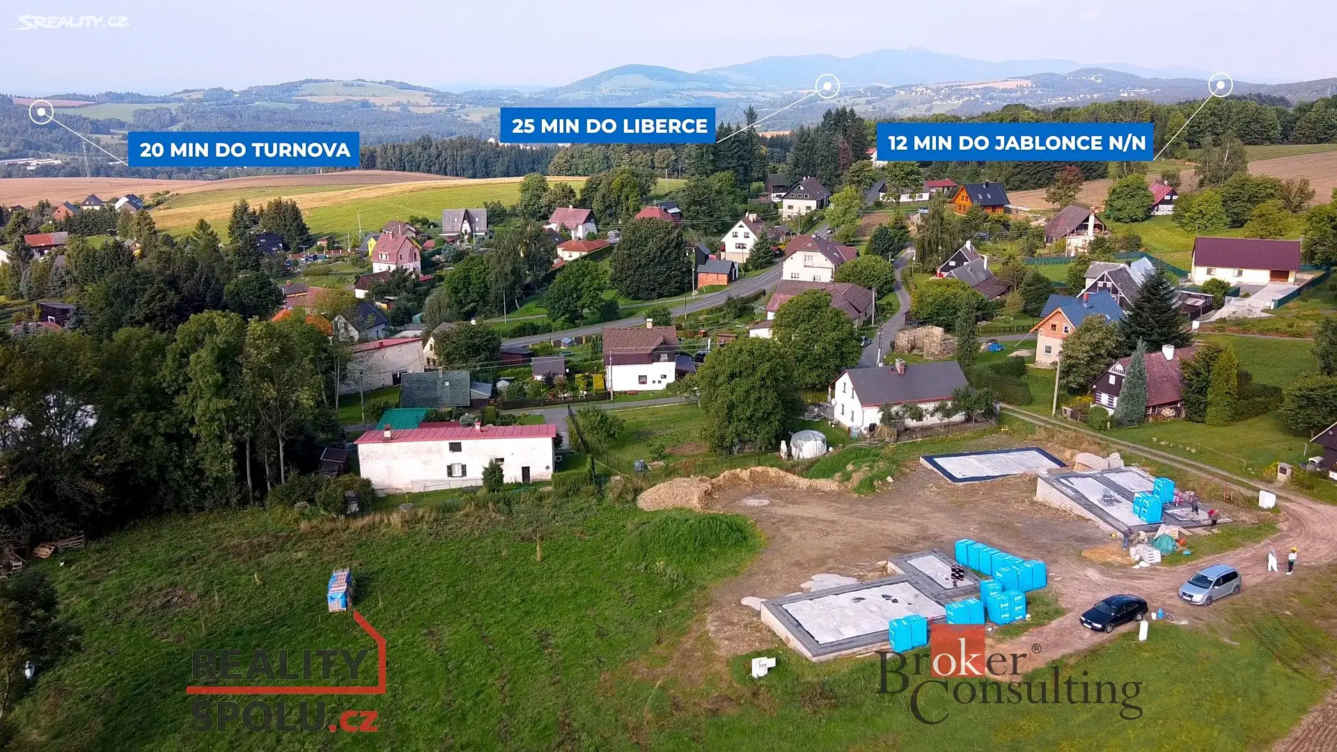 Prodej  projektu na klíč 135 m², pozemek 2 516 m², Dalešice, okres Jablonec nad Nisou