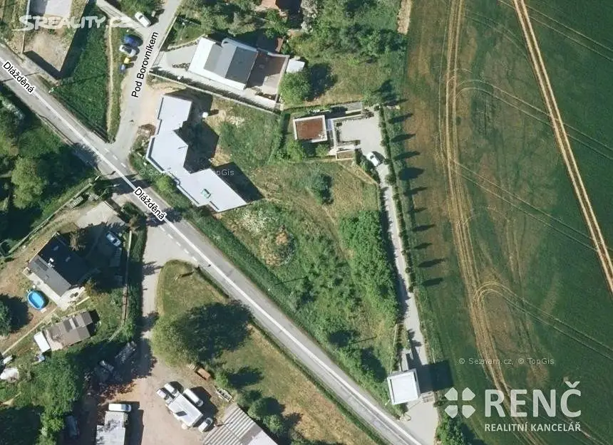 Prodej  komerčního pozemku 1 735 m², Dlážděná, Brno - Žebětín