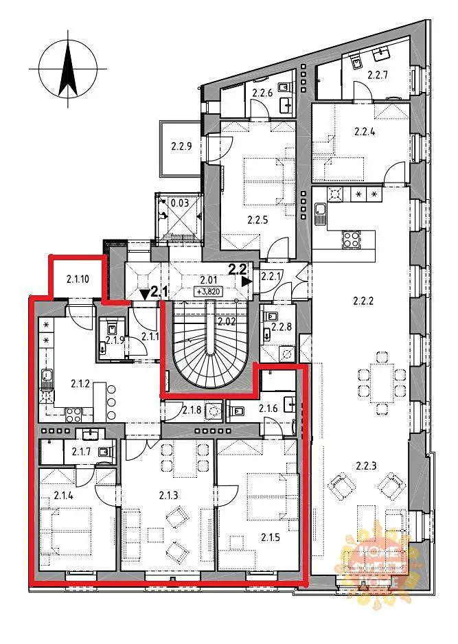 Pronájem bytu 3+kk 103 m², Na Čečeličce, Praha 5 - Smíchov