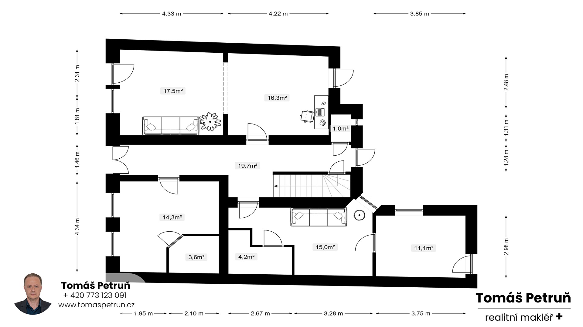Prodej  rodinného domu 205 m², pozemek 305 m², Sladkovského, Hořice