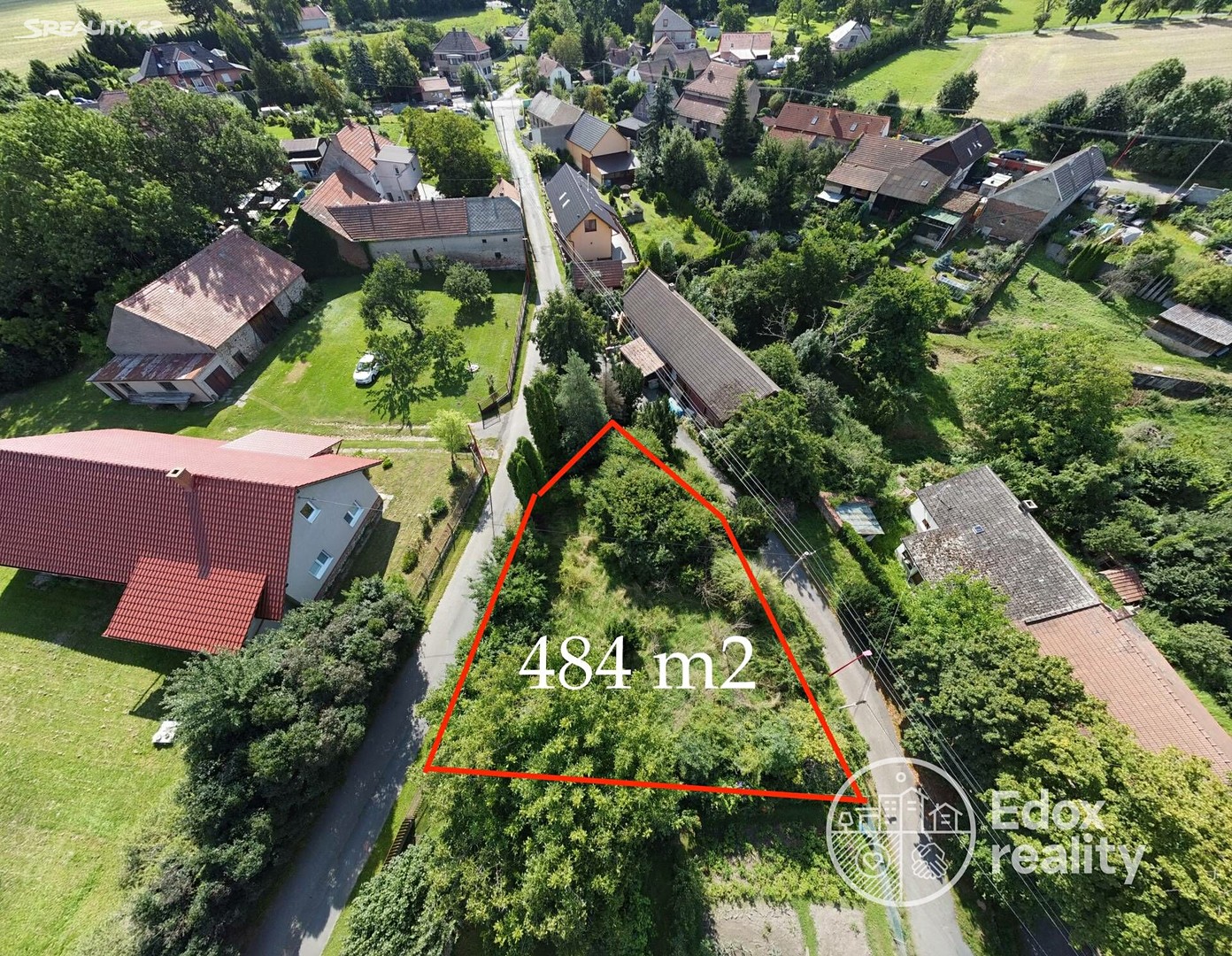 Prodej  stavebního pozemku 484 m², Červené Pečky, okres Kolín