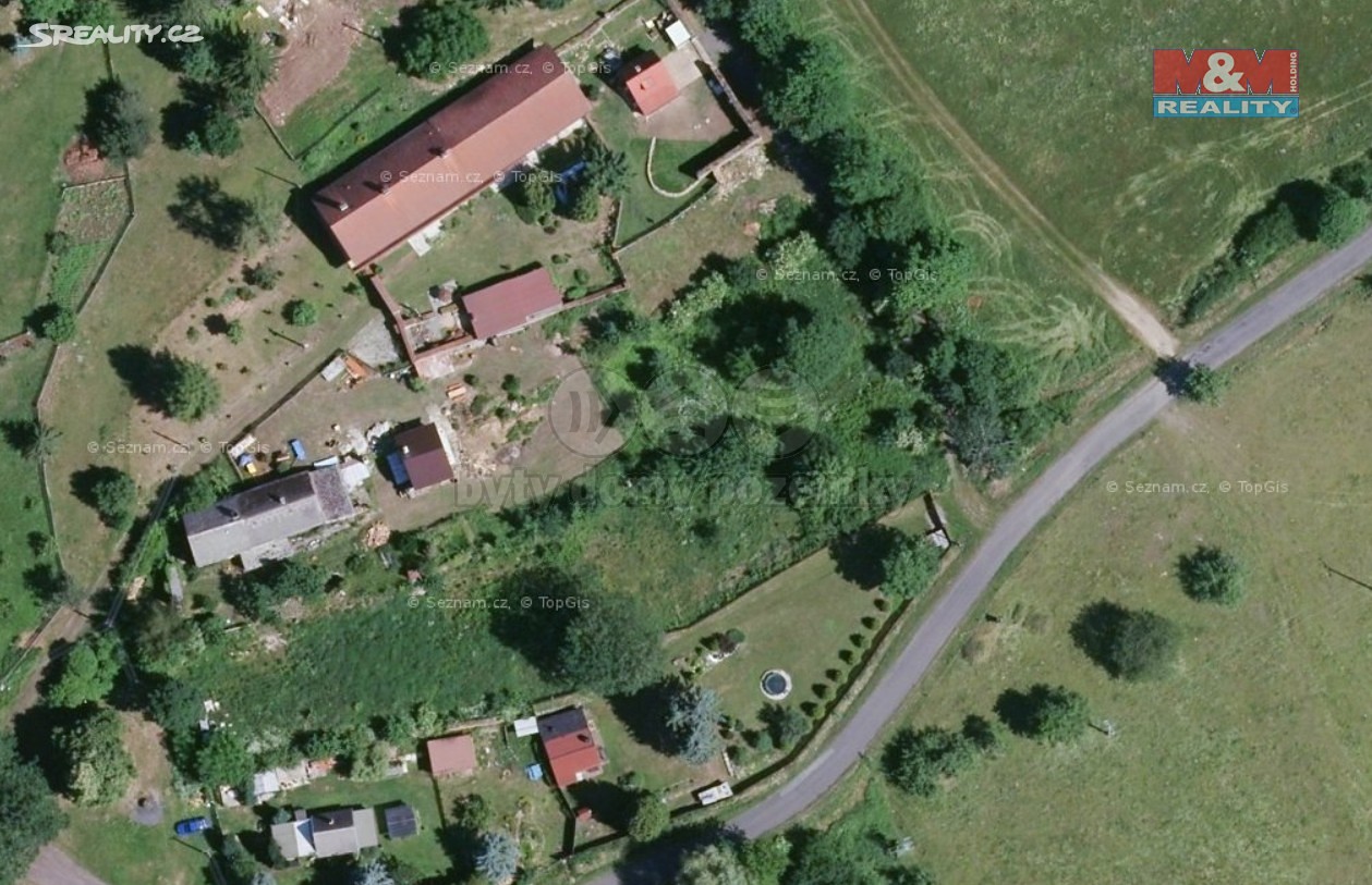 Prodej  stavebního pozemku 1 435 m², Toužim - Branišov, okres Karlovy Vary