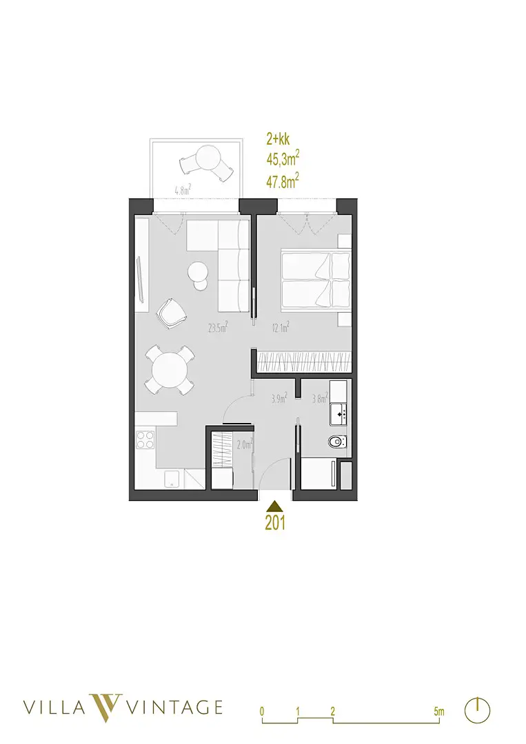 Prodej bytu 2+kk 45 m², Strážní, Praha 3 - Žižkov