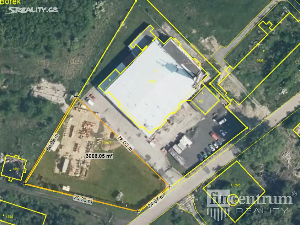 Pronájem  komerčního pozemku 3 000 m², Milovice - Boží Dar, okres Nymburk