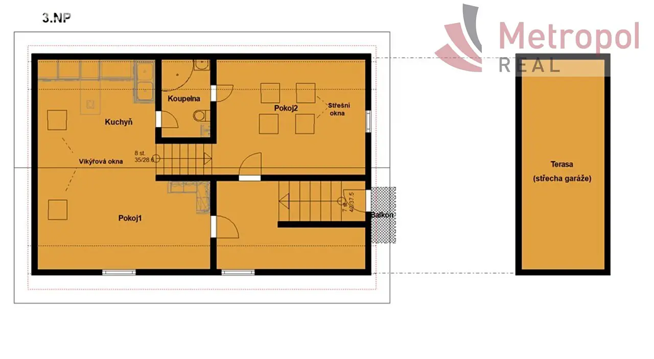 Prodej  vily 181 m², pozemek 468 m², Modenská, Karlovy Vary - Doubí