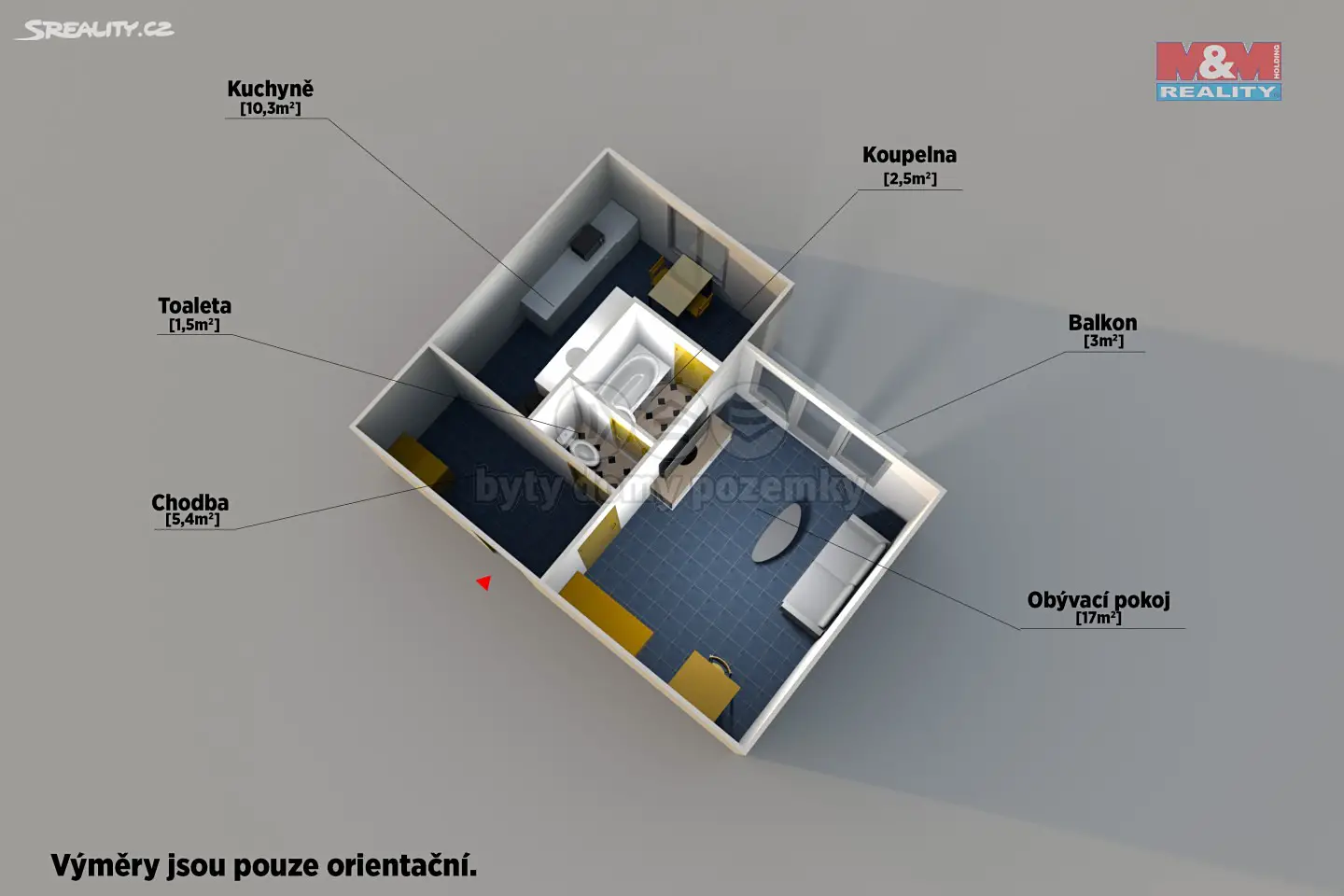 Pronájem bytu 1+1 45 m², Rozvoj, Klatovy - Klatovy V