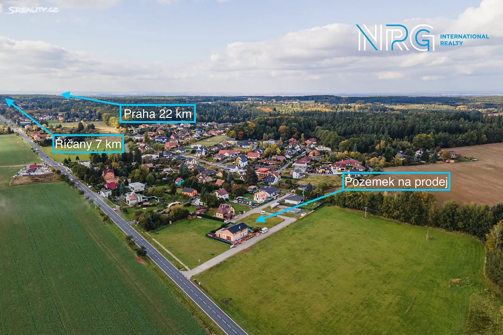 Prodej  stavebního pozemku 868 m², Louňovice, okres Praha-východ