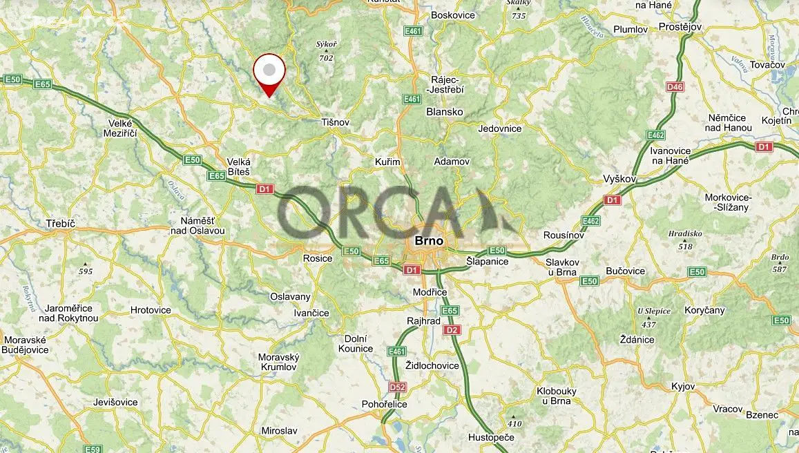 Prodej  lesa 10 362 m², Tišnovská Nová Ves, okres Brno-venkov