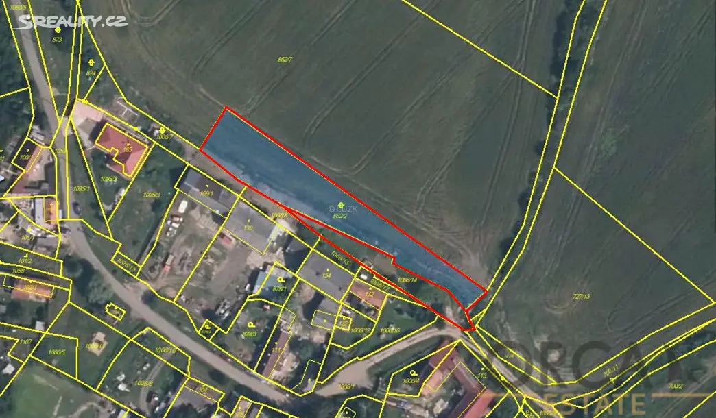 Prodej  pozemku 2 345 m², Bílence, okres Chomutov