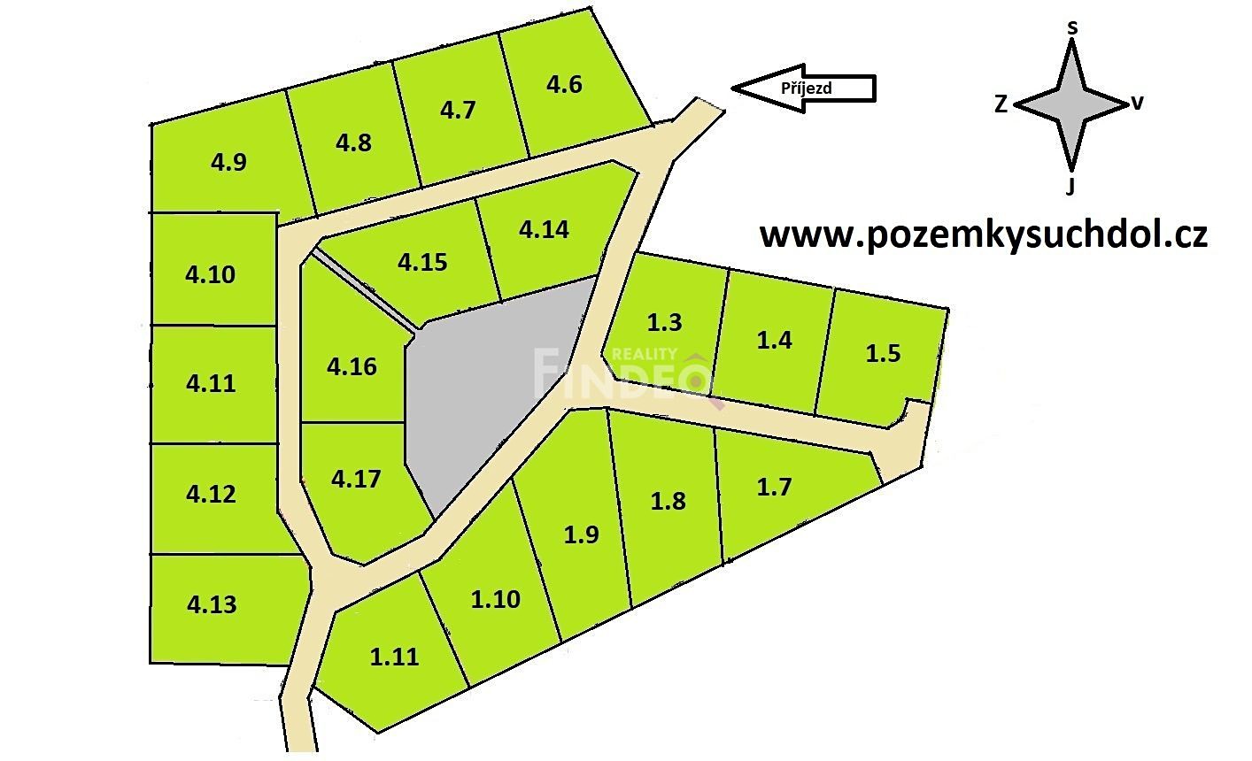 Prodej  stavebního pozemku 1 034 m², Prosenická Lhota, okres Příbram