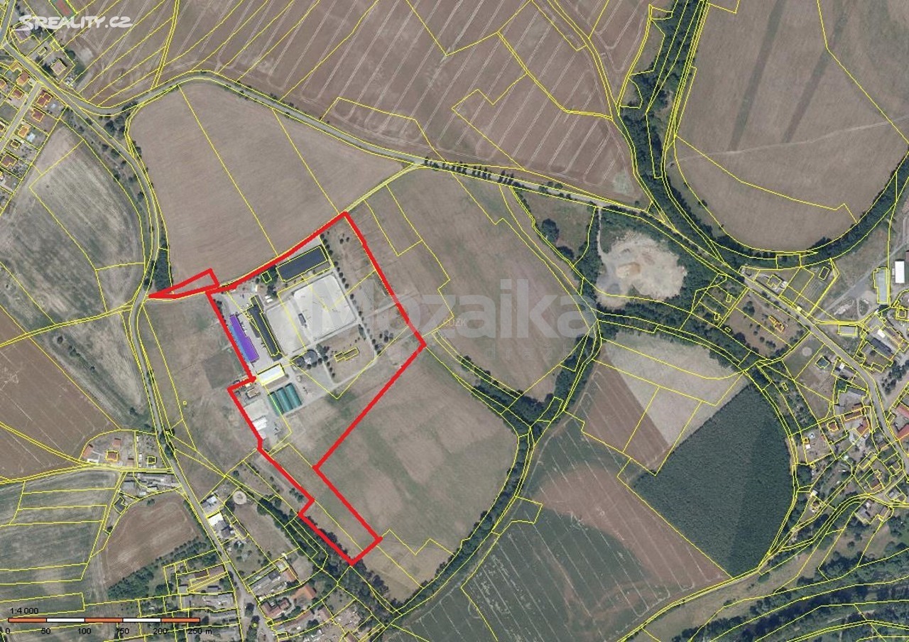 Prodej  zemědělské usedlosti 2 900 m², pozemek 54 698 m², Ptýrov, okres Mladá Boleslav