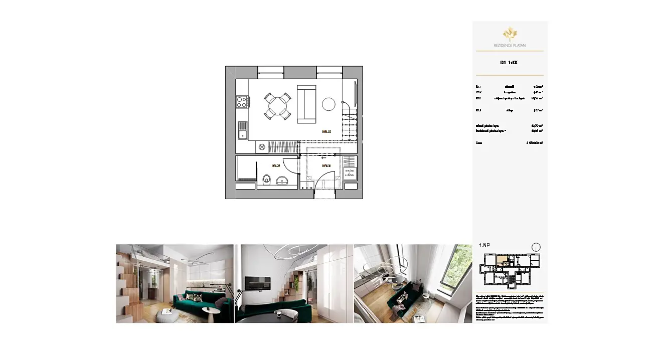 Prodej bytu 1+kk 29 m² (Loft), Křižíkova, Ostrava - Moravská Ostrava