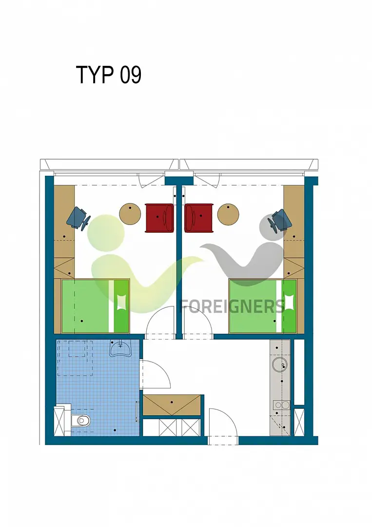 Pronájem bytu 2+1 50 m², Dornych, Brno