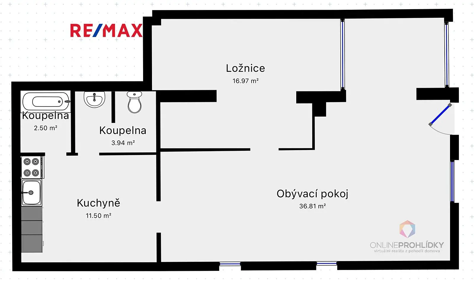 Prodej bytu 2+1 70 m², Loučeňská, Krchleby