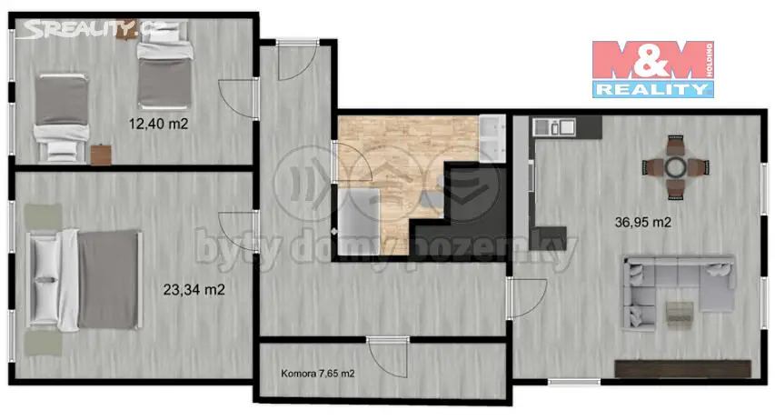 Prodej bytu 3+kk 101 m², Masarykovo náměstí, Bělá pod Bezdězem