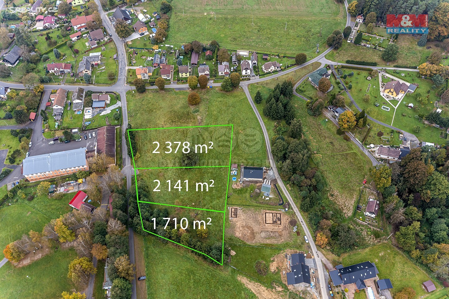 Prodej  stavebního pozemku 6 229 m², Huntířov - Stará Oleška, okres Děčín