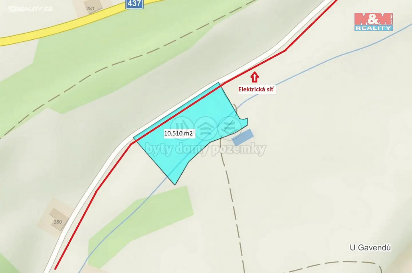 Prodej  komerčního pozemku 10 510 m², Hošťálková, okres Vsetín