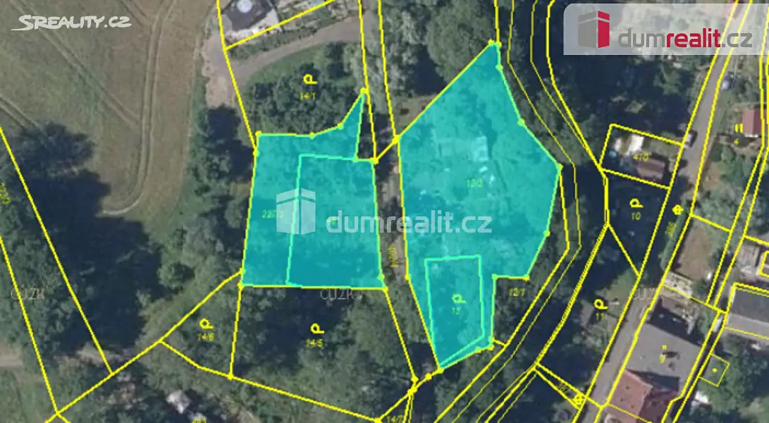 Prodej  stavebního pozemku 1 524 m², Ostrov - Dolní Žďár, okres Karlovy Vary