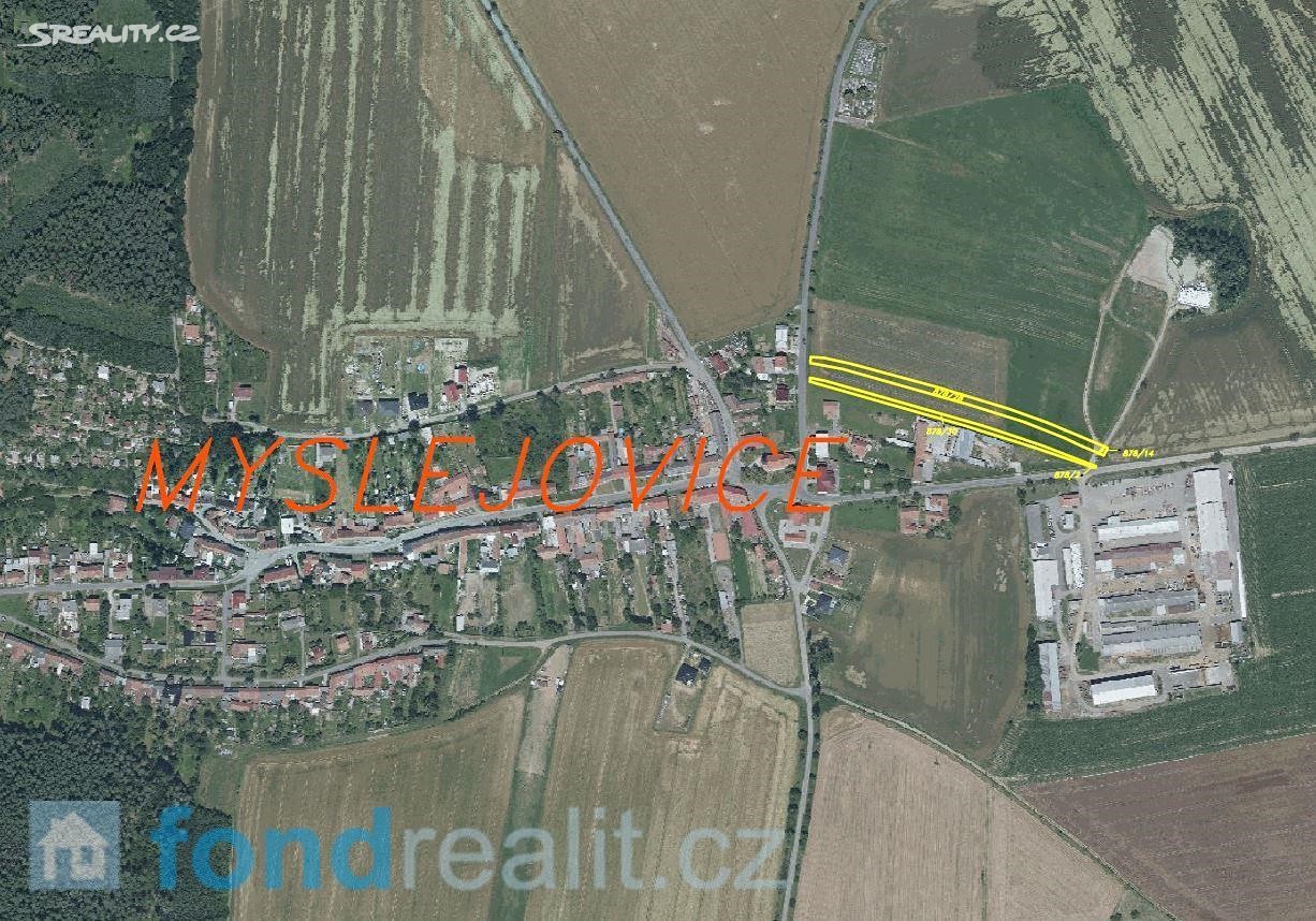Prodej  pozemku 3 347 m², Myslejovice, okres Prostějov