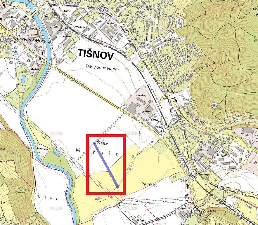 Prodej  pole 756 m², Tišnov, okres Brno-venkov