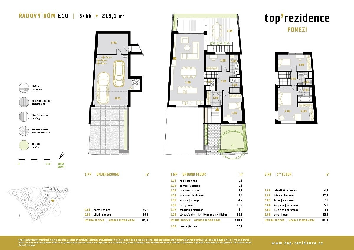 Prodej  rodinného domu 219 m², pozemek 341 m², Na pomezí, Praha 5
