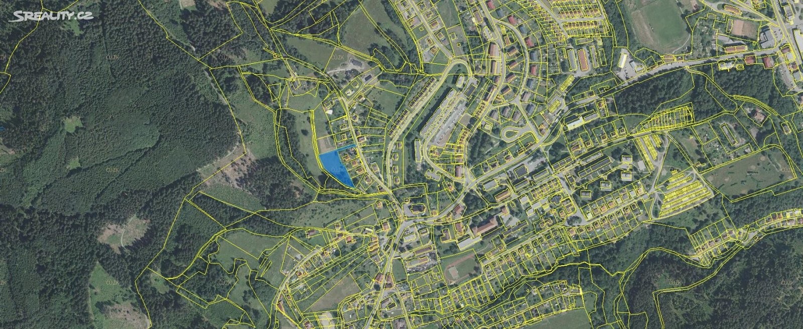Prodej  stavebního pozemku 3 681 m², Větřní, okres Český Krumlov