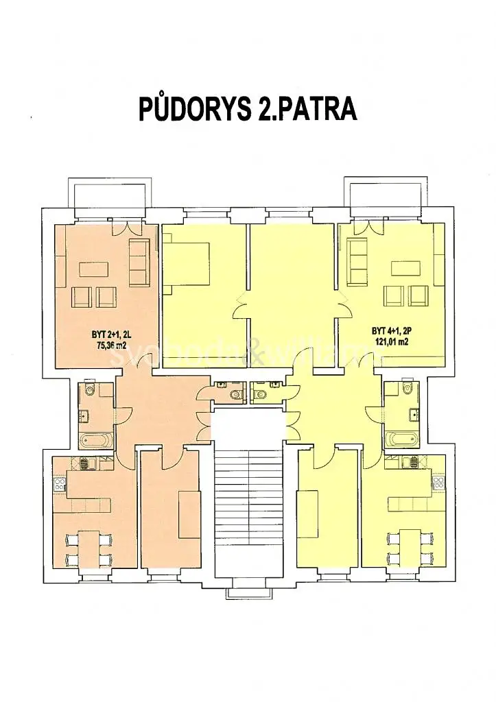 Pronájem bytu 2+1 78 m², Na Smetance, Praha 2 - Vinohrady