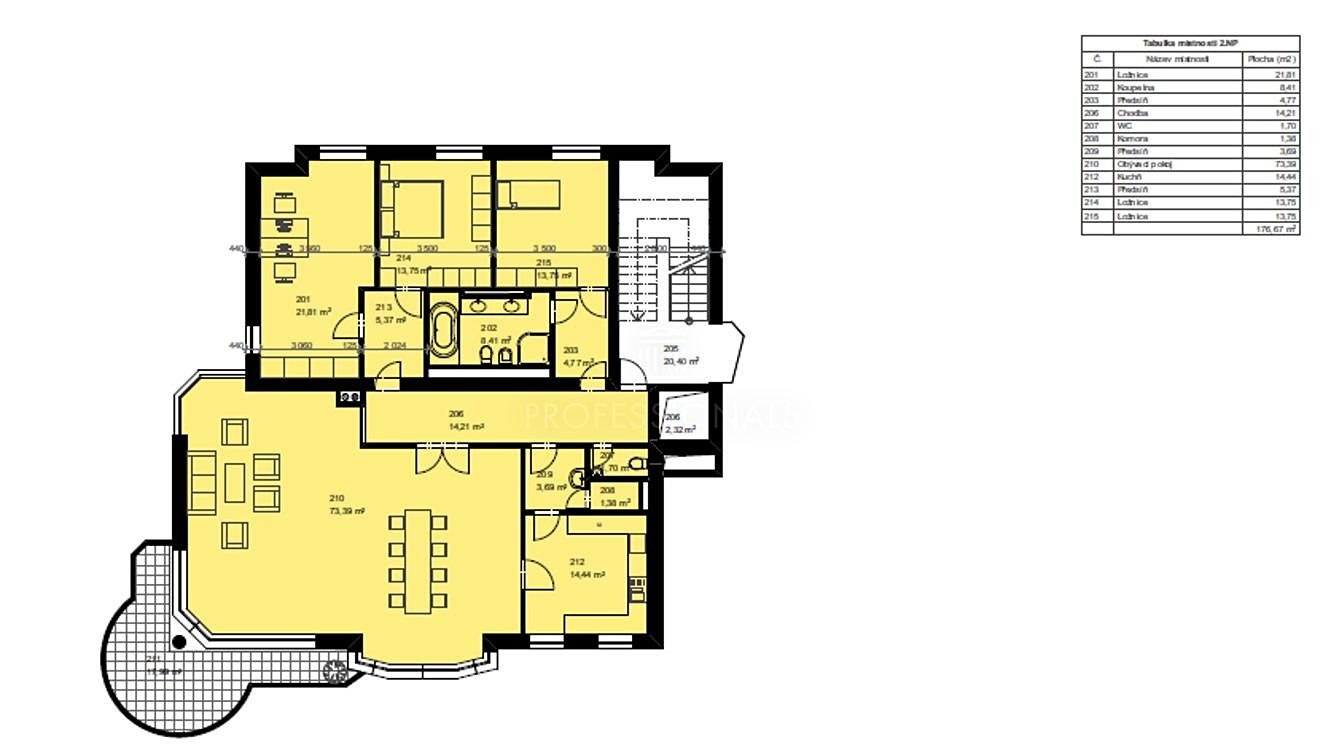 Pronájem bytu 4+1 177 m², Pod Klaudiánkou, Praha 4 - Podolí