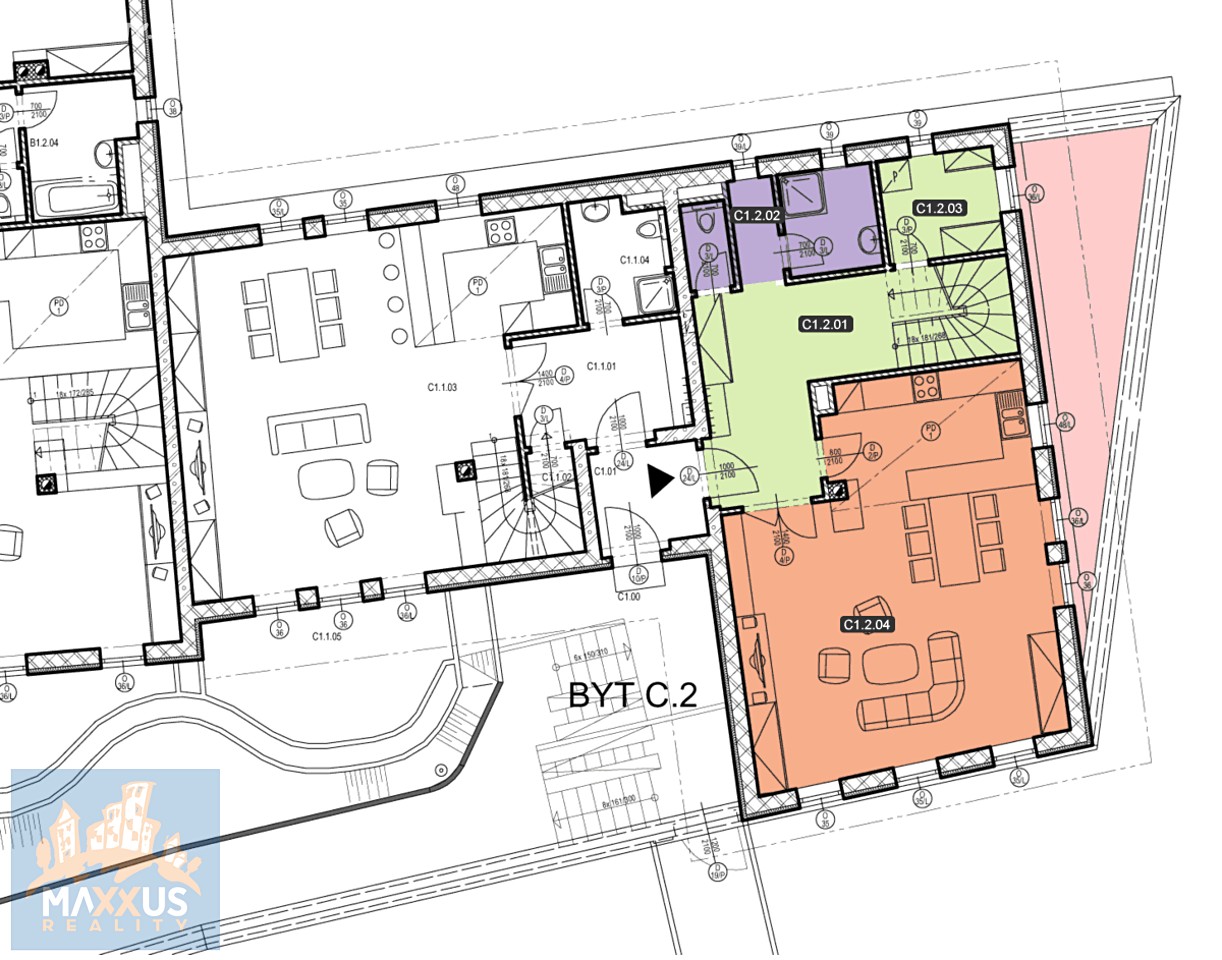 Pronájem bytu 3+kk 145 m², Povltavská, Praha 7 - Troja