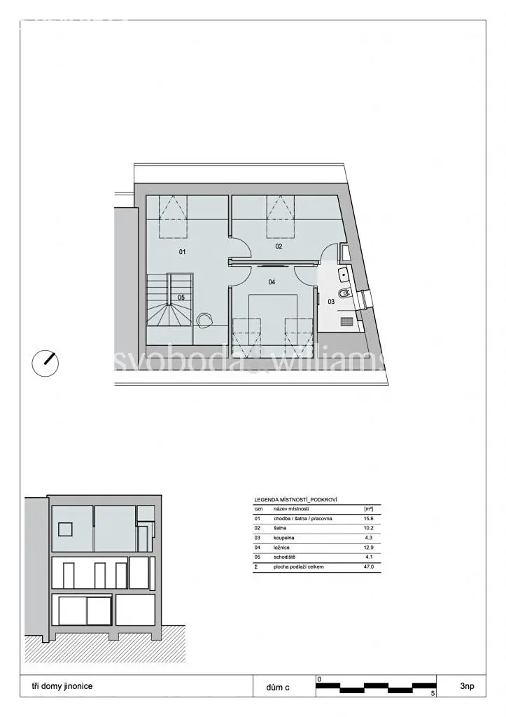 Prodej  rodinného domu 178 m², pozemek 109 m², Butovická, Praha 5 - Jinonice