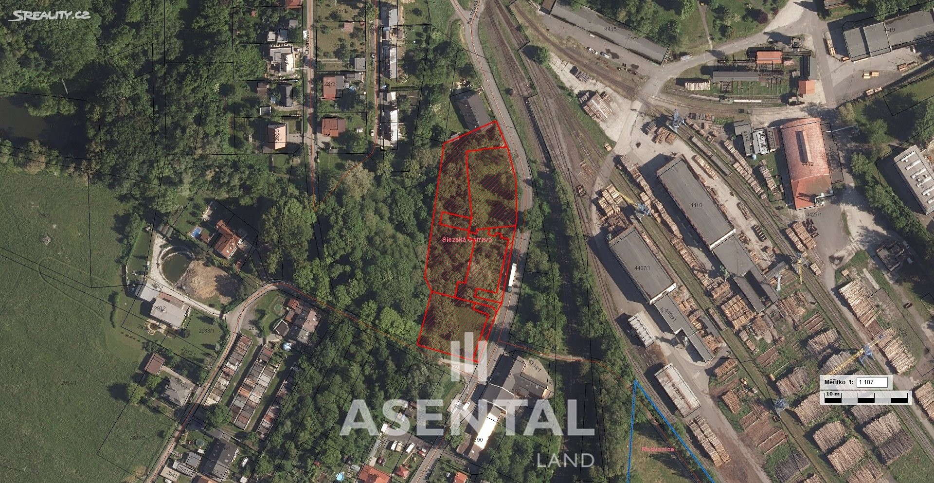 Prodej  pozemku 6 031 m², Ostrava - Slezská Ostrava, okres Ostrava-město
