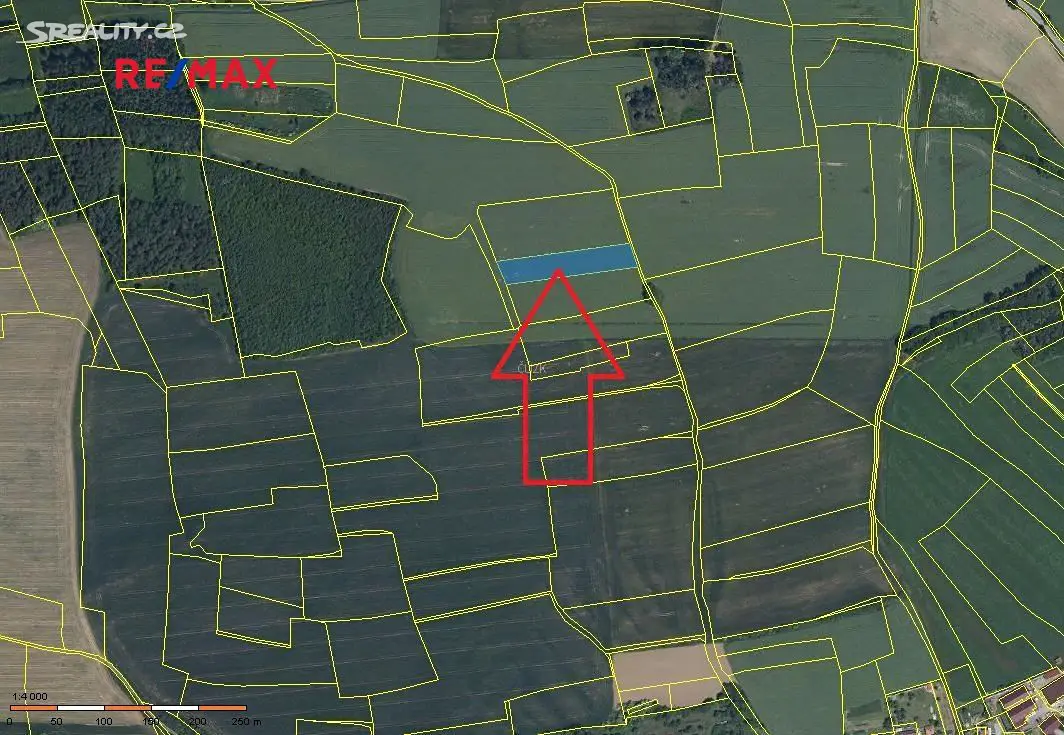 Prodej  pole 3 622 m², Kozárovice, okres Příbram