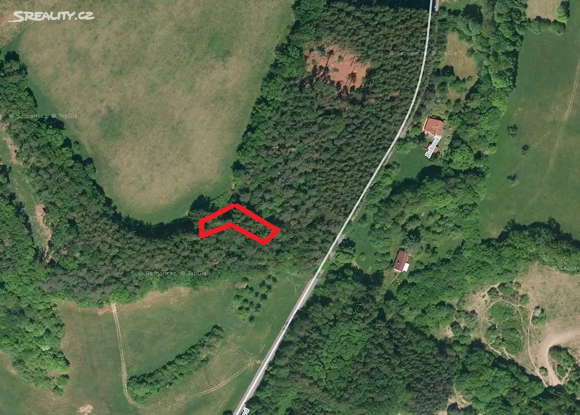 Prodej  lesa 575 m², Zádveřice-Raková, okres Zlín