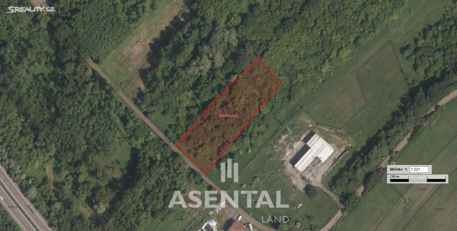Prodej  pozemku 5 364 m², Ostrava - Bartovice, okres Ostrava-město