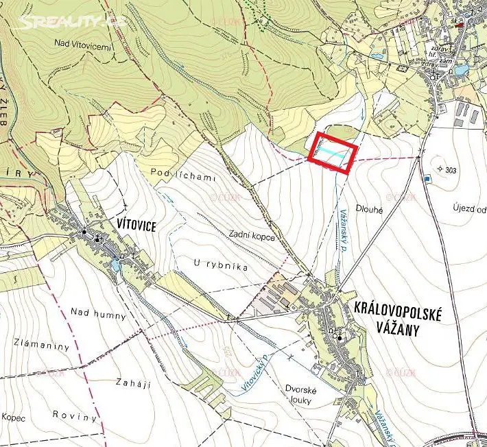 Prodej  pole 1 328 m², Habrovany, okres Vyškov