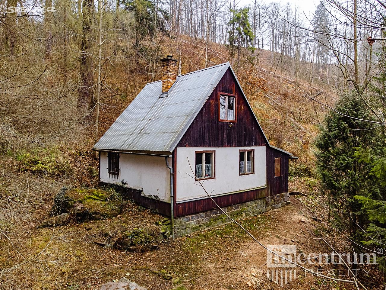 Prodej  chaty 60 m², pozemek 46 m², Velký Beranov - Bradlo, okres Jihlava