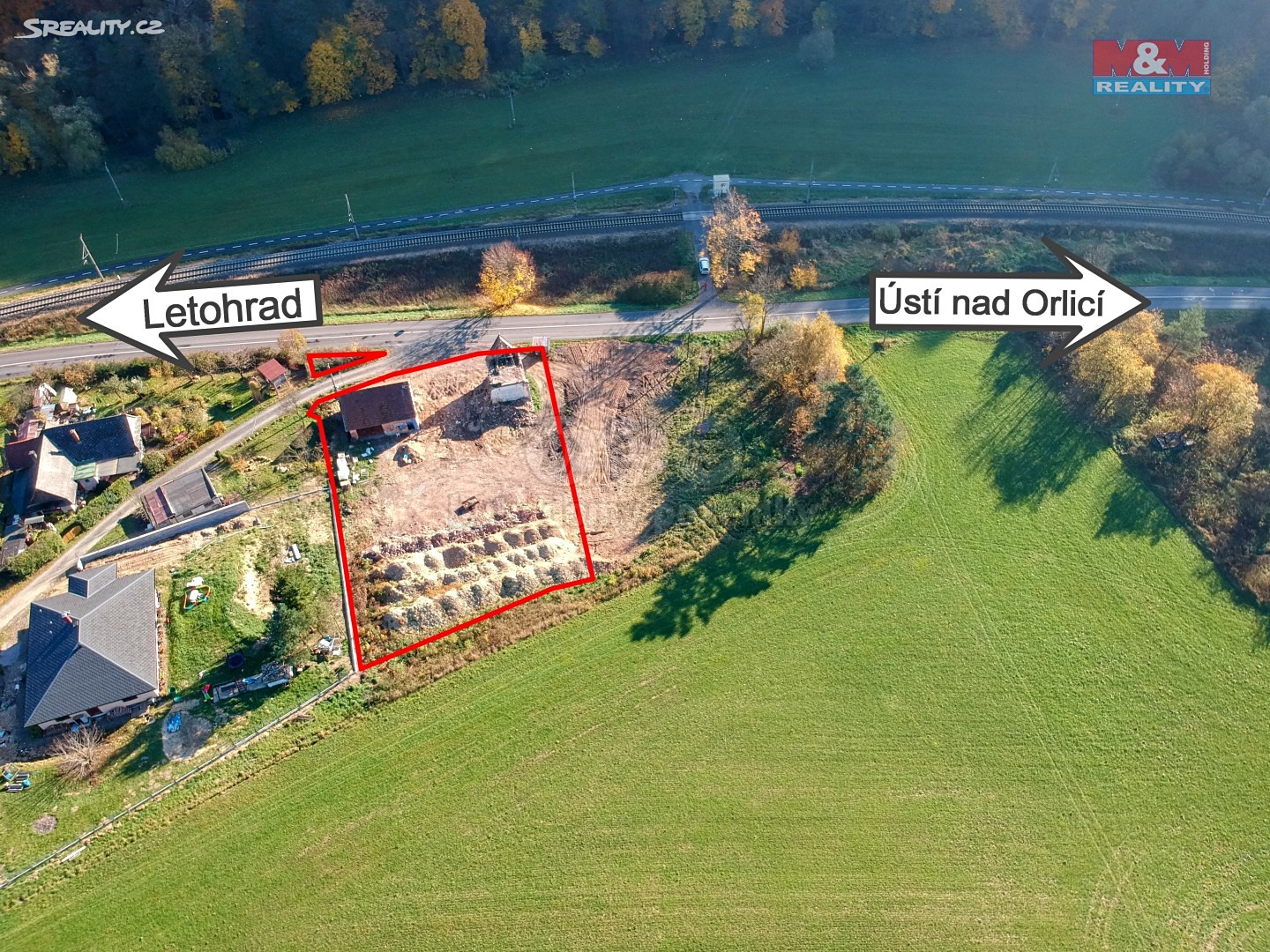 Prodej  stavebního pozemku 1 714 m², Ústí nad Orlicí - Černovír, okres Ústí nad Orlicí