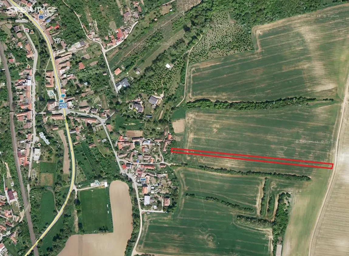 Prodej  stavebního pozemku 2 460 m², Kyjov - Bohuslavice, okres Hodonín