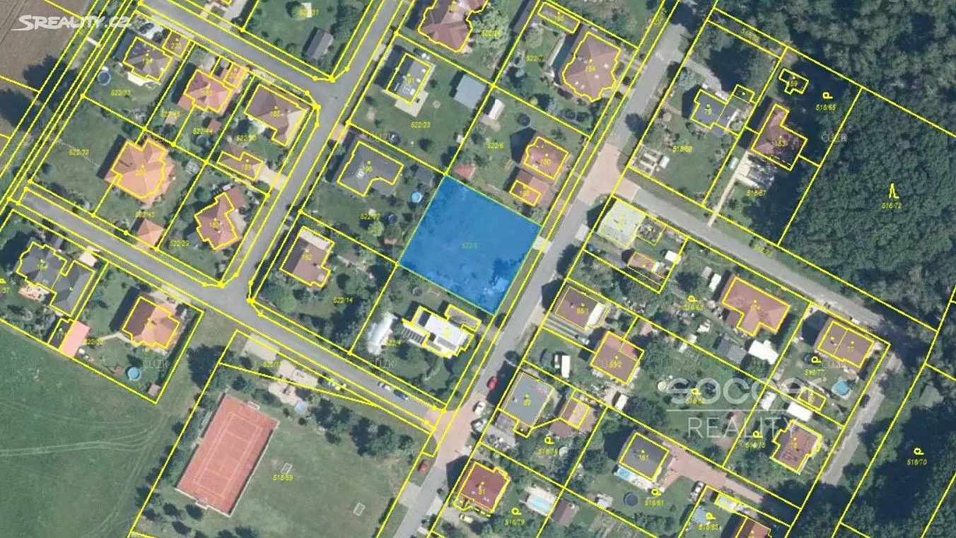 Prodej  stavebního pozemku 1 000 m², Stéblová, okres Pardubice