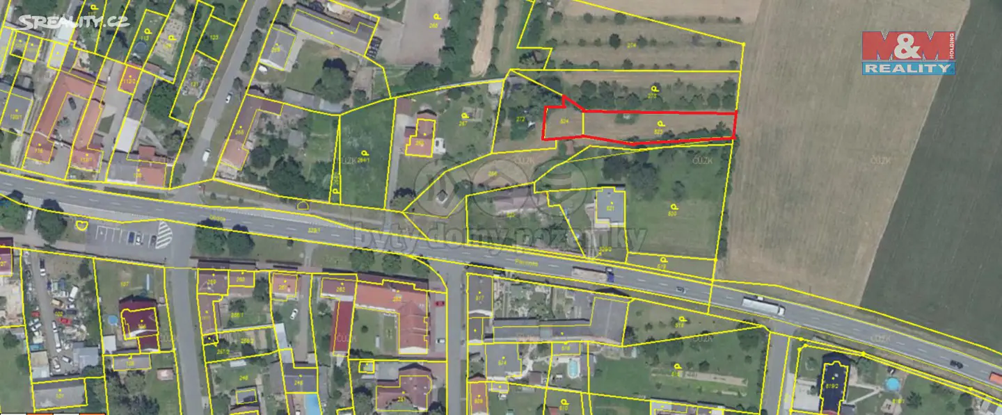 Prodej  stavebního pozemku 186 m², Troubky, okres Přerov