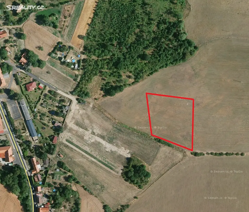 Prodej  pole 1 036 m², Zbrašín - Senkov, okres Louny