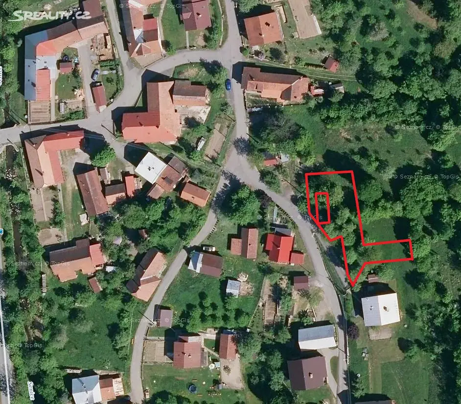 Prodej  stavebního pozemku 106 m², Valašská Senice, okres Vsetín