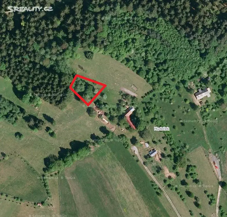 Prodej  lesa 1 182 m², Valašská Senice, okres Vsetín